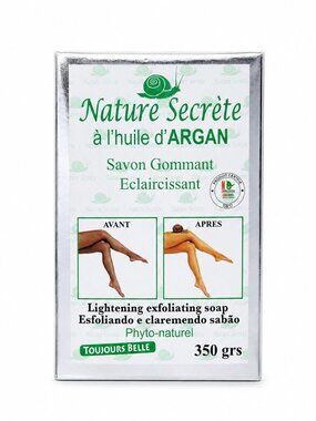 Nature Secrète Argan Oil Exfoliating Soap Brightening Scrub Bar 350g Deep Clean